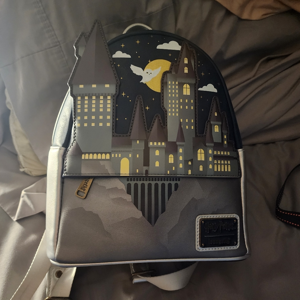 Loungefly mini backpack and matching wallet